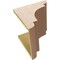 Ekena Millwork 12"W x 12"D x 12"H Wide New Brighton Rough Cedar Woodgrain TimberThane Corbel, Primed Tan CORUR12X12X12NEBRCPR - alternate 2